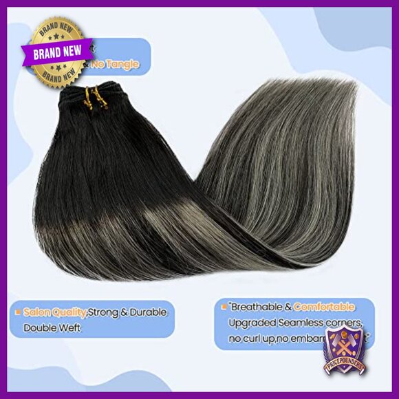 20 Inch Sew In Human Hair Extensions Double Weft 100 Gram Remy Hair main image 4